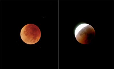 Lunar eclipse August 28, 2007, SLC
4:29 AM, 5:34 AM
