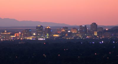 Downtown at twilight
