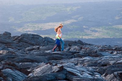 Walking on Pohoehoe
