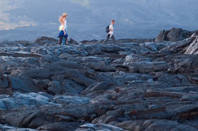 Walking on Pohoehoe
