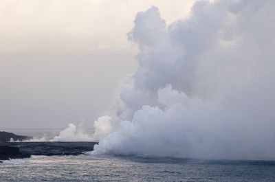 Lava meets ocean
